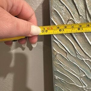 Textured Wall Decor in Silver and Gray with Organic Patterns